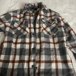 Ladies Plaid Thick Shirt Jacket 