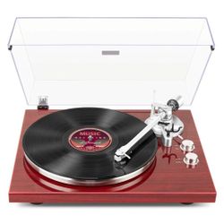 1byone High Fidelity Belt Drive Turntable System/Record Player