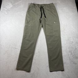 FIGS Men's S Green Cairo Cargo Scrub Pants  lotus Technical Collection #1518