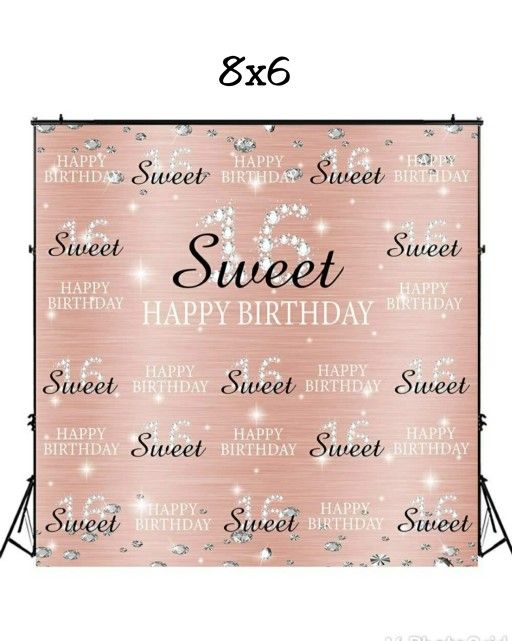Lot Of Sweet 16 Party Decorations-Rose Gold