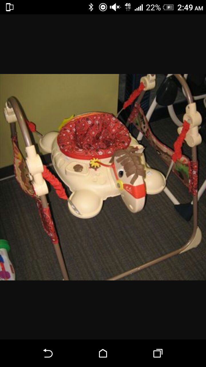 FISHER PRICE GALLOPING HORSE BABY BOUNCER