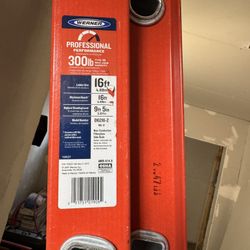 16ft Fiberglass Extension Ladder 