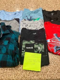 😀Boys Size Large/18 Clothing Bundle – 9 Tops