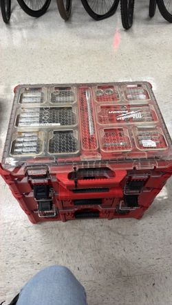 MILWAUKEE PACKOUT TOOL BOX 4PC STACKABLE