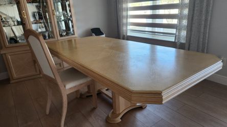 Dining Room Set With Six Chairs And Buffet
