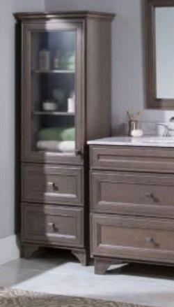 Bathroom Vanity Cabinet Linen Tower from Home Depot
