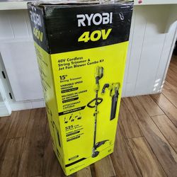 RYOBI
40V Cordless Battery Attachment Capable String Trimmer and Leaf Blower Combo Kit (2-Tools) w/ 4.0 Ah Battery & Charger