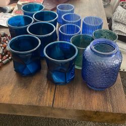 DECOR | Blue Candle Votives 