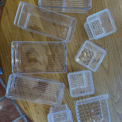 9 Pantry And Fridge Storage Clear Storage Boxes 