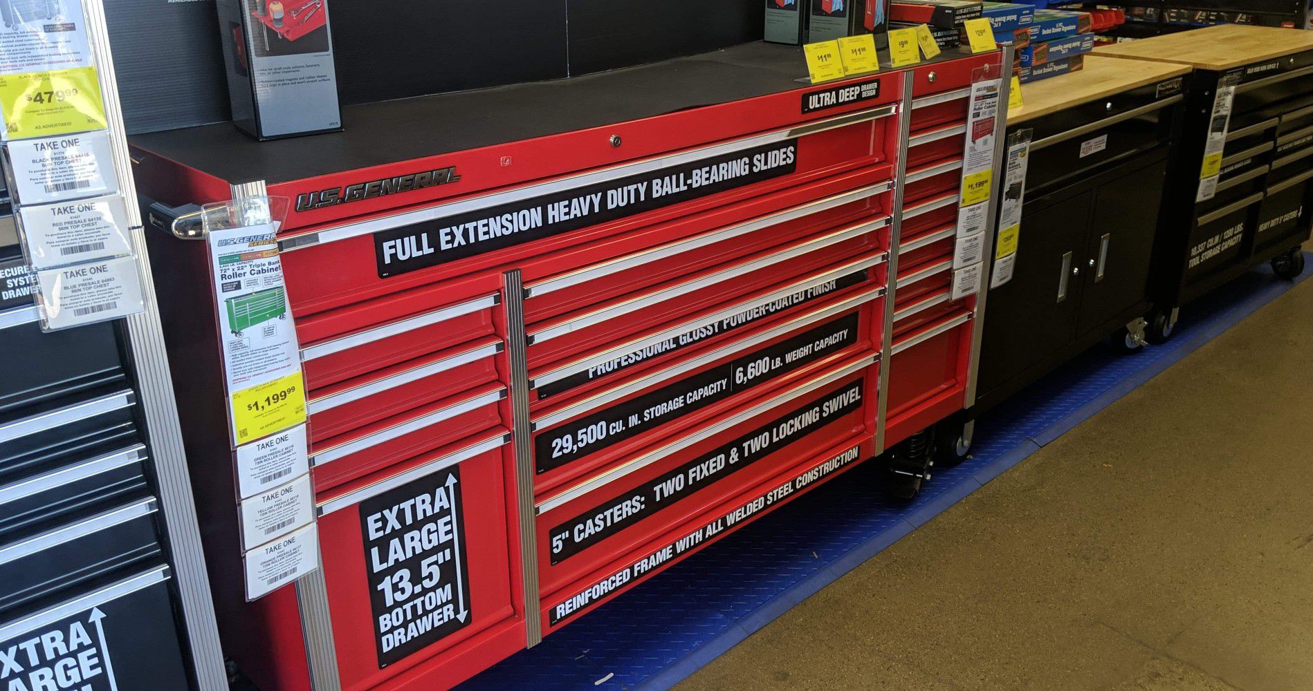 Want to buy harbor freight US general series 2 tool box 72 or 56