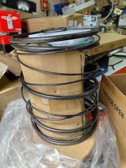LNC 8" cylinder cage pendant light fixture in rusty bronze, few available