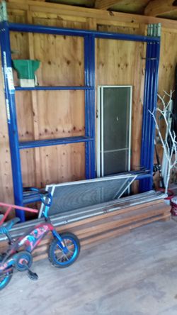 Scaffold with boards