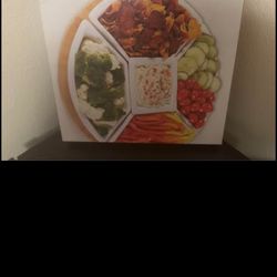 6 pc. Lazy Susan Appetizer and Condiment Server Set