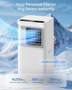 YLEOOB 16000 BTU Portable Air Conditioner $300 BRAND NEW