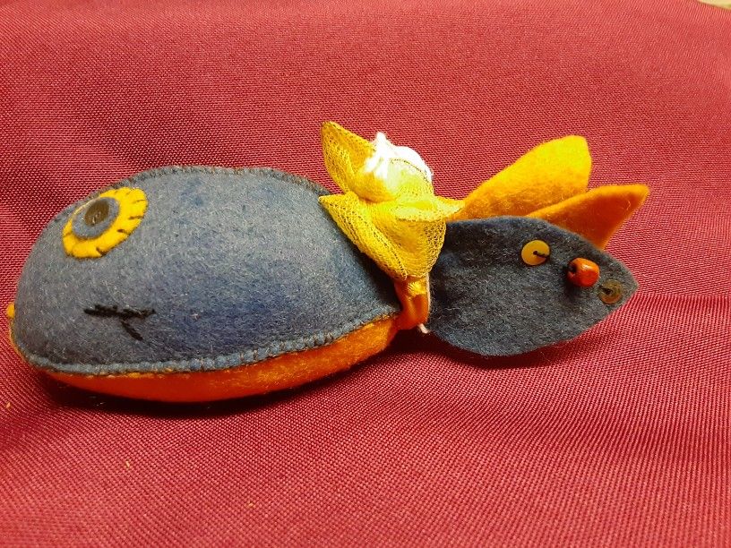 Handmade Felt Weighted Fish Pin cushion
