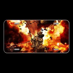 License Plare Novelty Car Front War Venue War Apocalypse