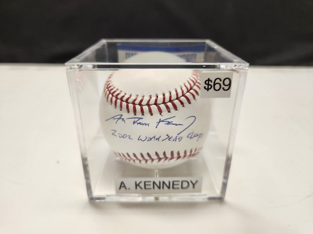 Angels Adam Kennedy Signed, World Series-Inscribed, PSA-Certified Baseball