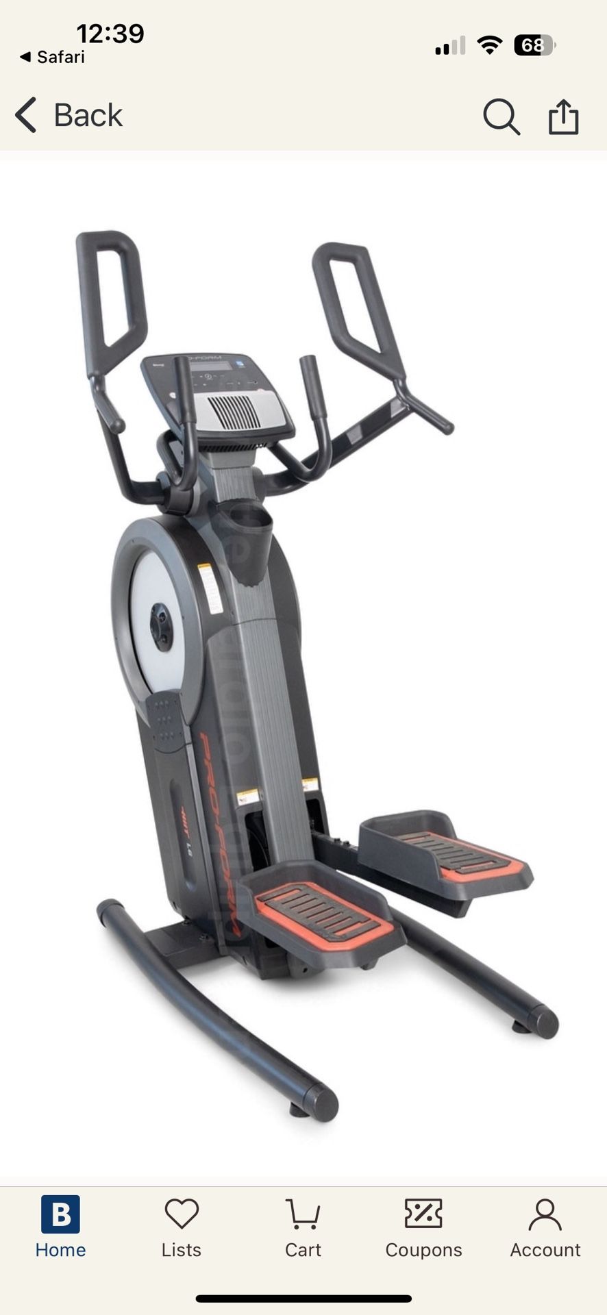 Pro Form HIIT L6 Vertical Elliptical Cross Trainer $450 OBO