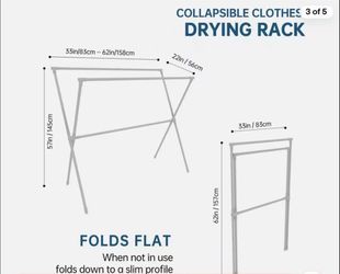Clothes Drying Rack Heavy Duty Laundry Drying Rack Folding Portable Drying Rac