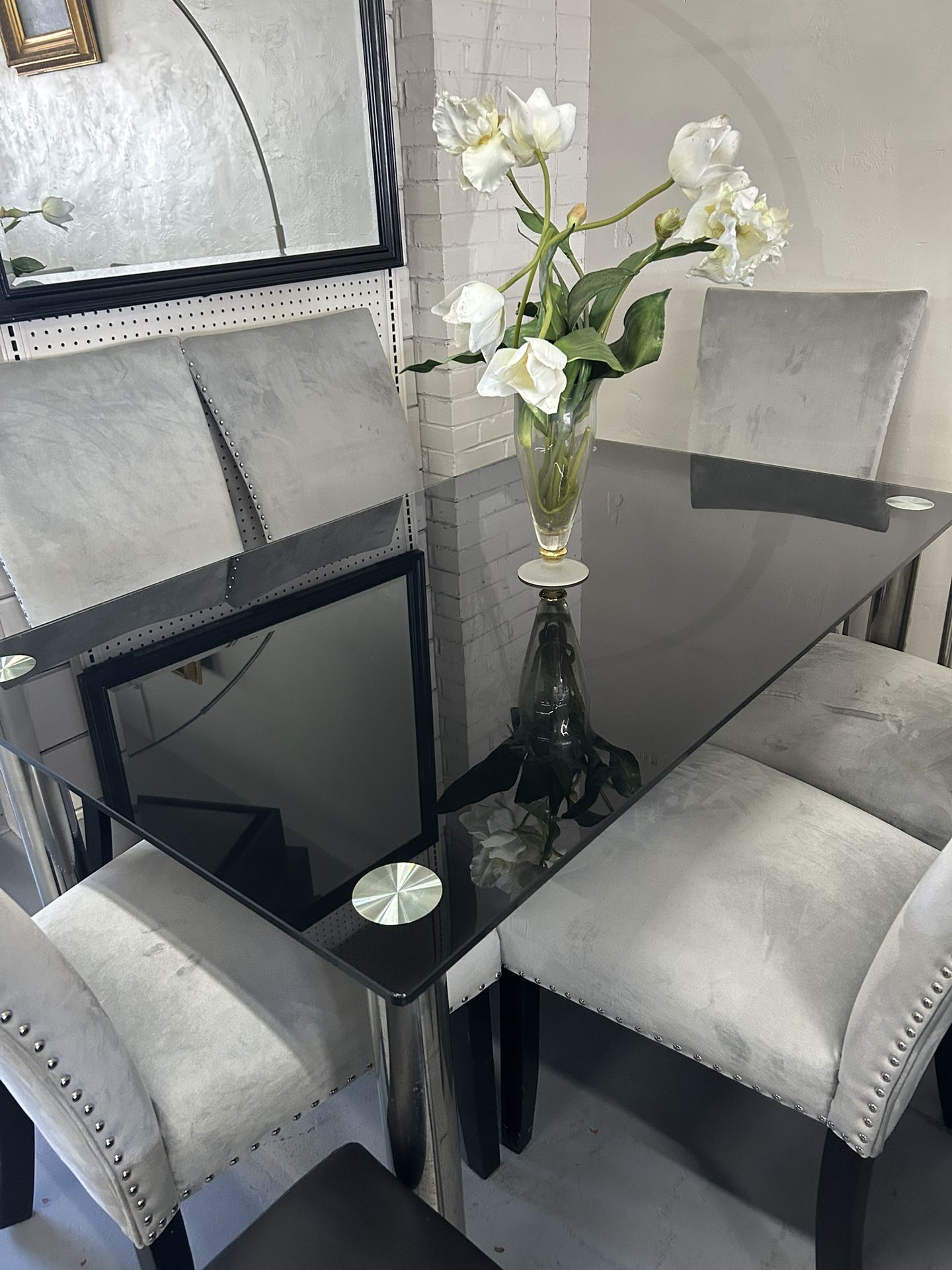 Glass Table Tops Dining Sets