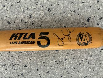Signed MLB Baseball Bat. TIM SALMON. California/ Anaheim Angels. Rawlings.