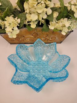 Vintage Modern Blue Bowl Mid Century 💙