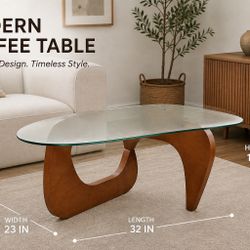 Modern Glass Coffee Table – Great Condition – $40
