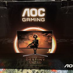 AOC CQ27G3S 27-Inch Curved Gaming Monitor - QHD 165Hz, 1ms Response Time!