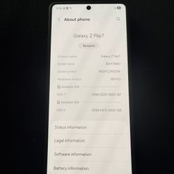GALAXY Z FLIP7 VERIZON CARRIER LOCKED 