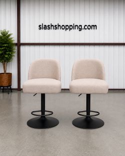 Set of 2 Highland Gas-lift Adjustable Stool
