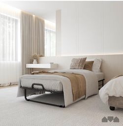 Portable Foldable Bed with Mattress