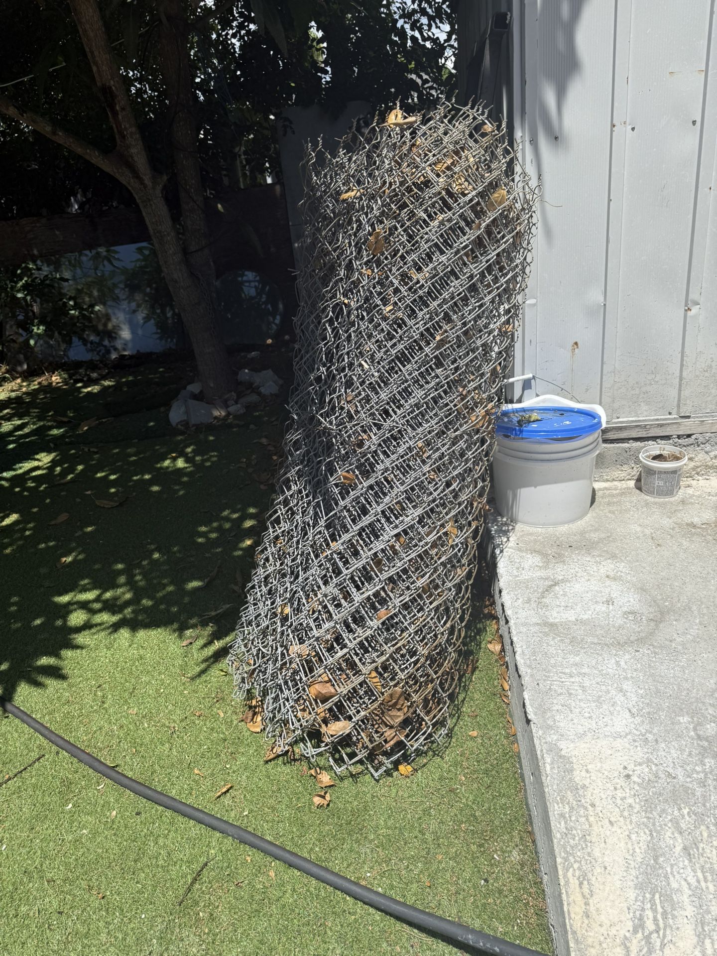 2-3/8 in. x 5.5 ft. 16-Gauge Galvanized Steel Chain Link Fence