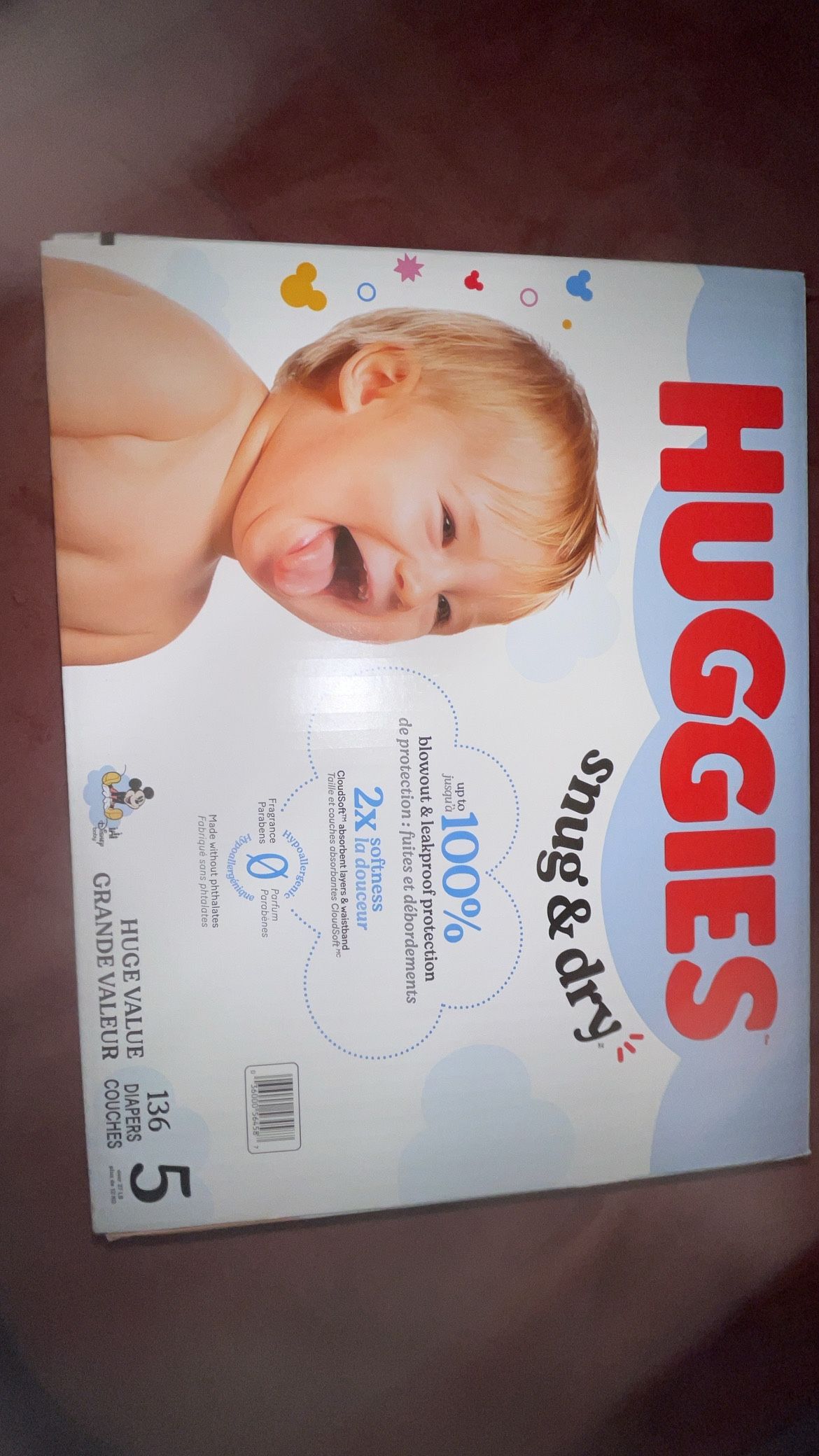 Brand New Box Of Size 6 Huggies Diapers