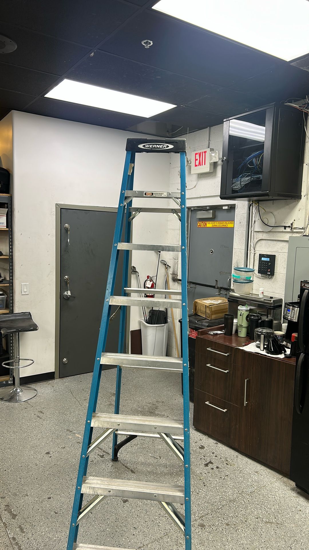 Werner Ladder 8ft Blue