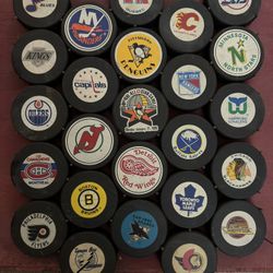 Vintage Hockey Pucks
