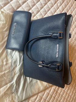 Michael Kors Navy Blue Purse and Wallet
