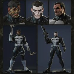 Punisher Statue KIT Not Painted NOT SIDESHOW COLLECTIBLES XM STUDIOS PRIME 1 QUEEN STUDIOS