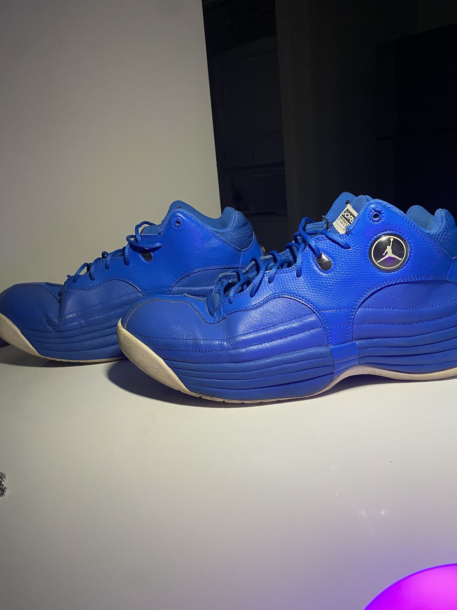 Vintage JORDAN Jumpman Team 1 Basketball Shoe, Sports Blue, Size 13, Retro