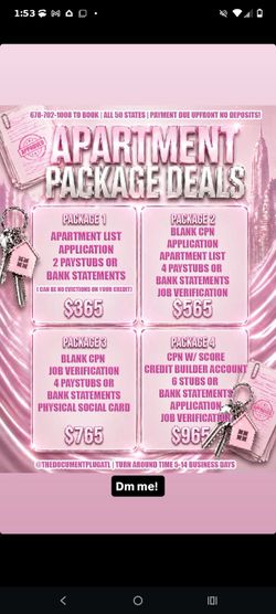 Apartment Package $ Documents