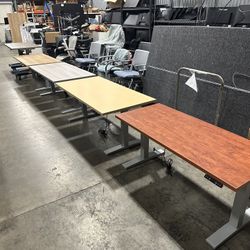 JRB Studio/ Herman Miller 60” Standing Desks! Electric Height Adjustable Sit Stand Desk! We Also Have Herman Miller Chairs And Monitor Arms!