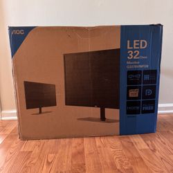 AOC Q3279VWFD8 31.5" QHD 2560x1440 Monitor, 10-Bit IPS Panel, 4ms, 75Hz, Freesync, DisplayPort/HDMI/DVI-D/VGA, Flickerfree⁣