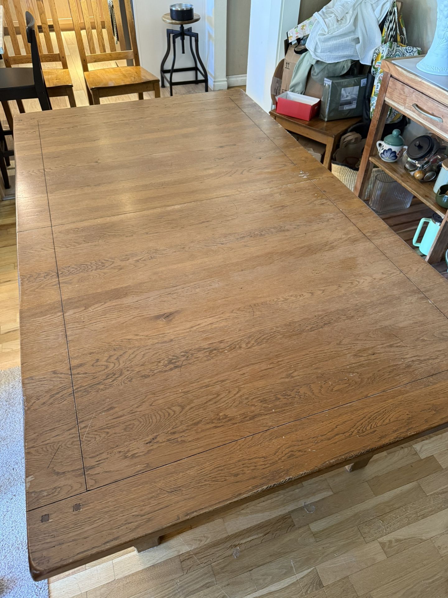 Solid Oak Intercon Table And Bench
