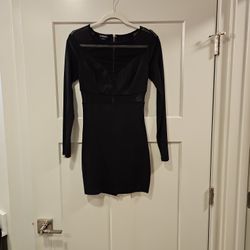 Bebe Longsleeve Mini Cocktail Dress