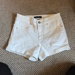 aeropostale white jean shorts size 4