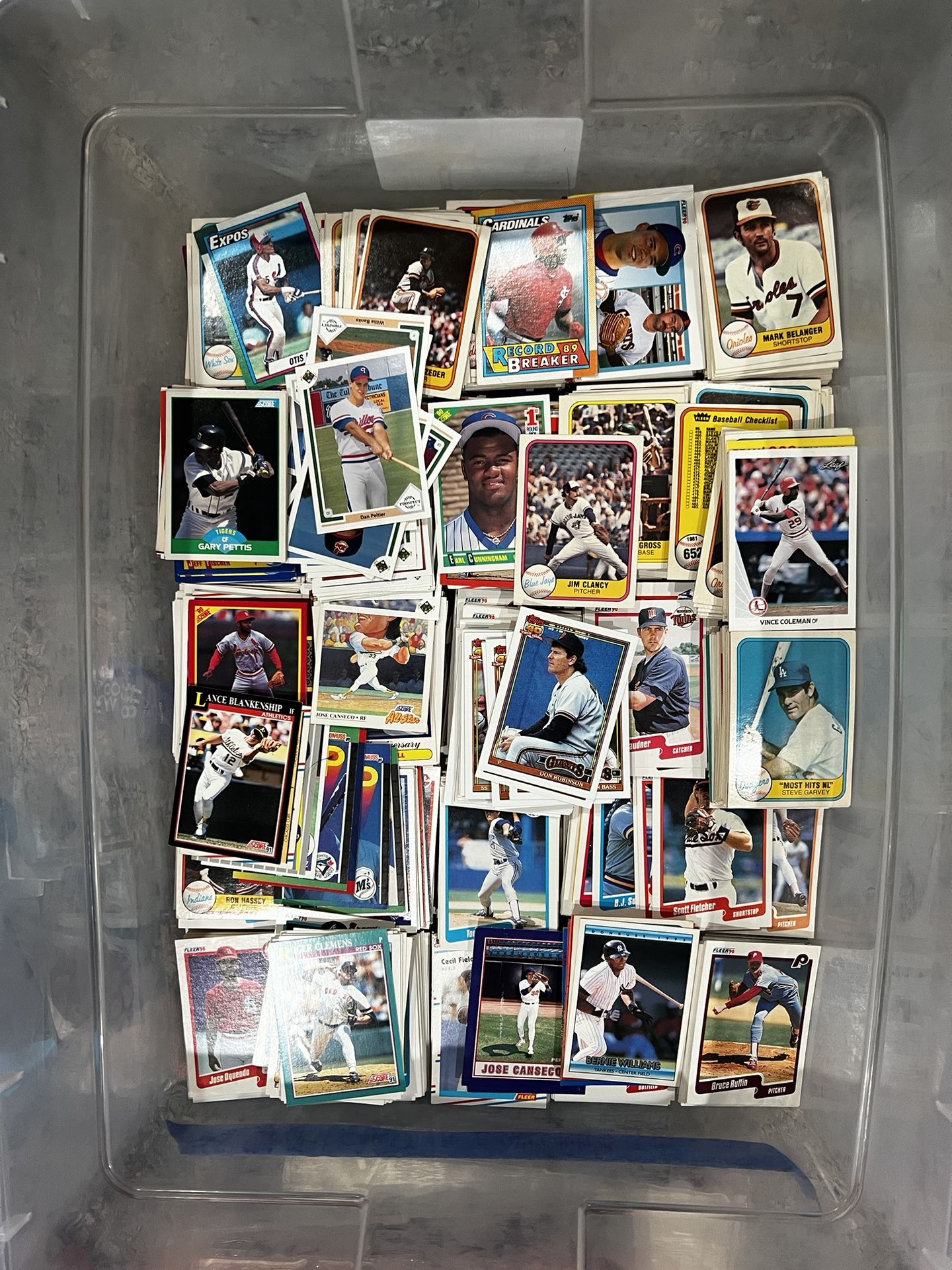 Huge Lot Of Baseball Cards
