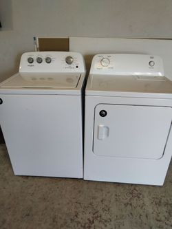 Whirlpool washer and electric dryer matching set delivery and installation is free