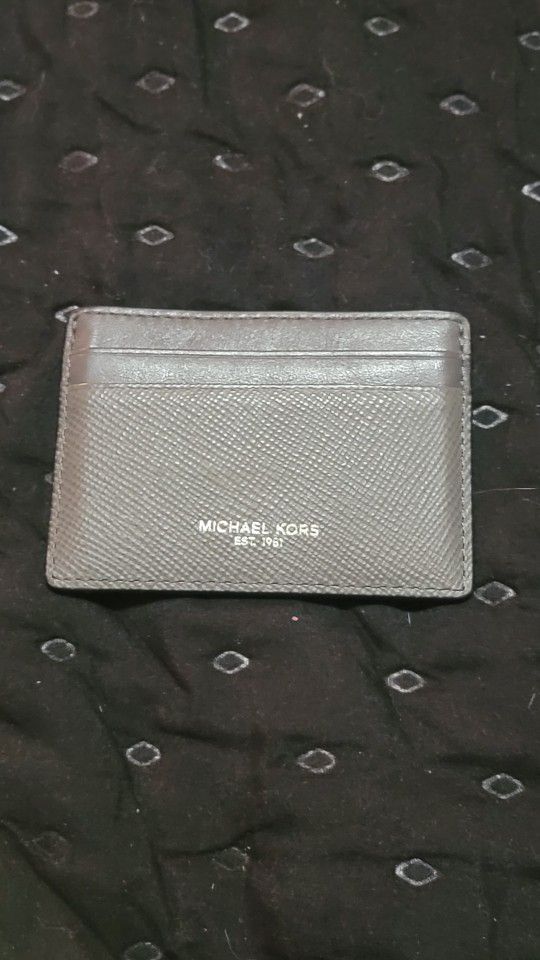 Michael Kors Crossgain Leather Tall Card Case