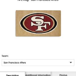 NFL Rug - San Francisco 49ers 3x5