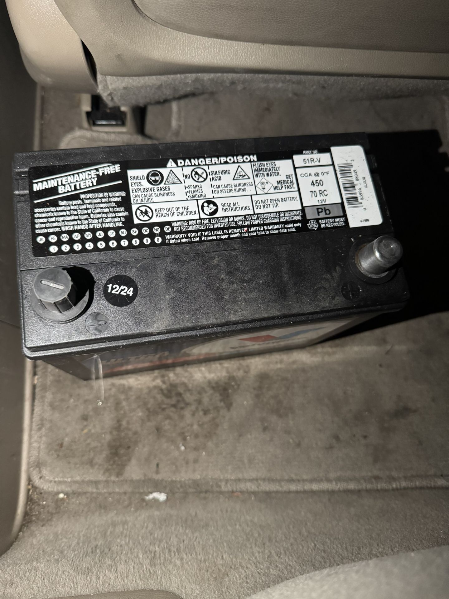 Honda Battery For Sale - Brand New 51R