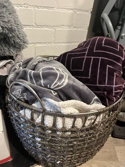 Home goods storage basket.